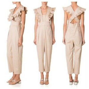 NWT Tibi Ruffle Khaki Jumpsuit, 6